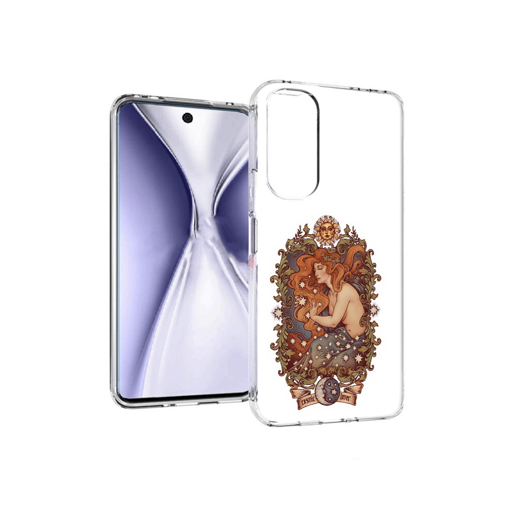 

Чехол MyPads Tocco для Huawei Honor X20 звездная девушка абстракция, Прозрачный, Tocco