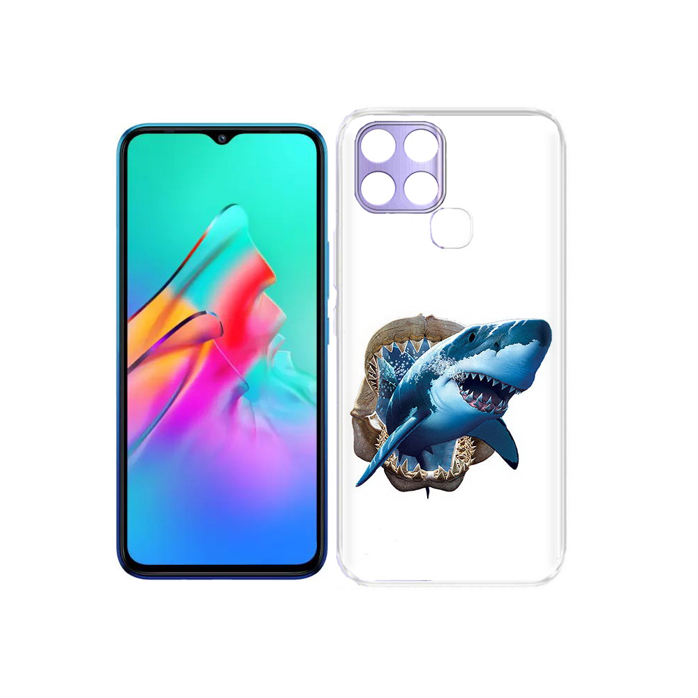 

Чехол MyPads Tocco для Infinix Smart 6 челюсти, Прозрачный, Tocco