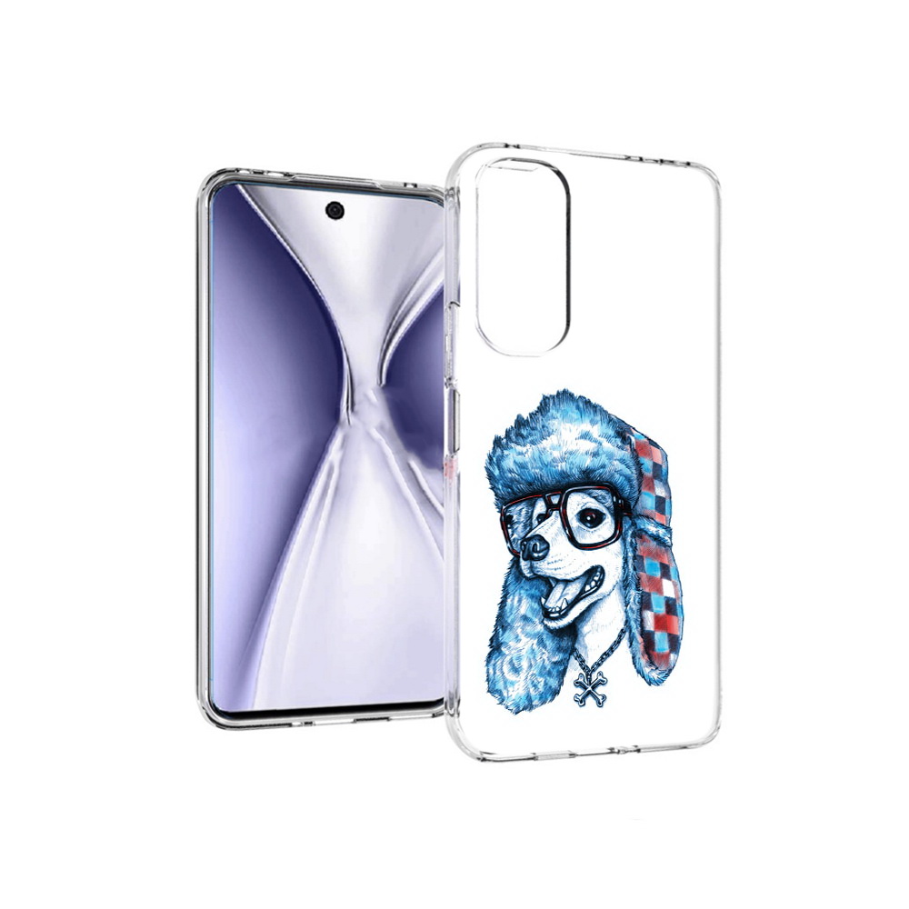 

Чехол MyPads Tocco для Huawei Honor X20 зимний пес, Прозрачный, Tocco