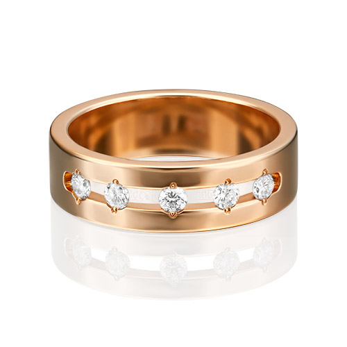 

Кольцо из золота р. 15,5 PLATINA jewelry 01-1326-00-101-1110-30, бриллиант, 01-1326-00-101-1110-30