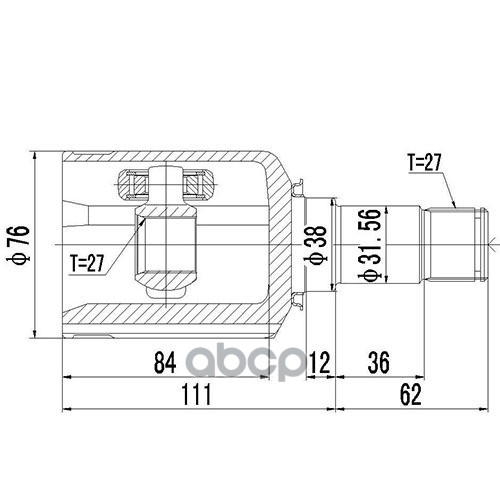 

ZIKMAR Z88955R ШРУС внутренний