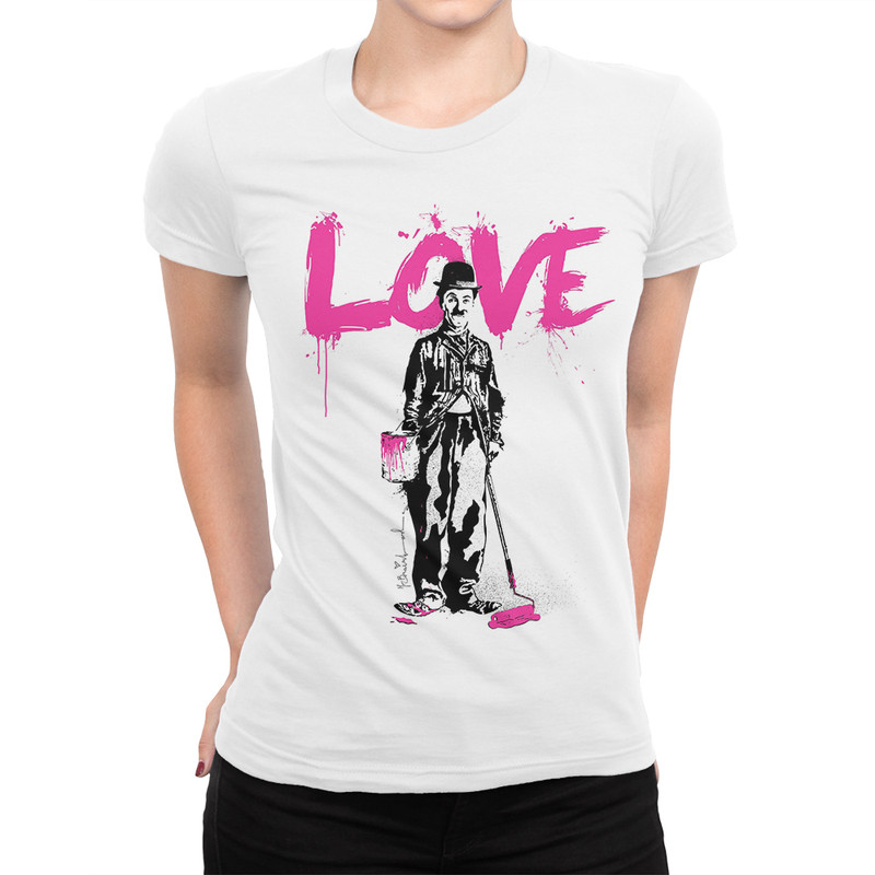

Футболка женская Dream Shirts Чарли Чаплин белая M, Белый, Чарли Чаплин