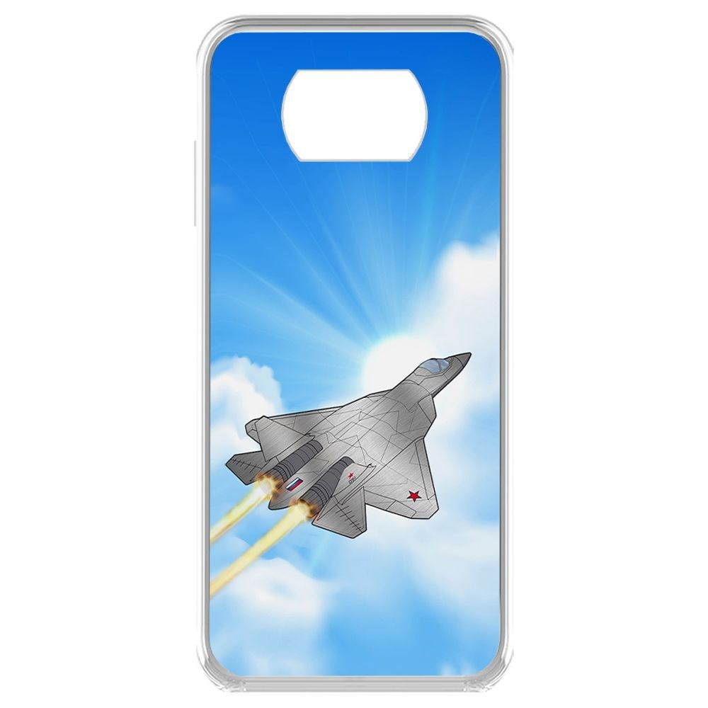 

Чехол-накладка Krutoff Clear Case СУ-57 для Poco X3, Прозрачный