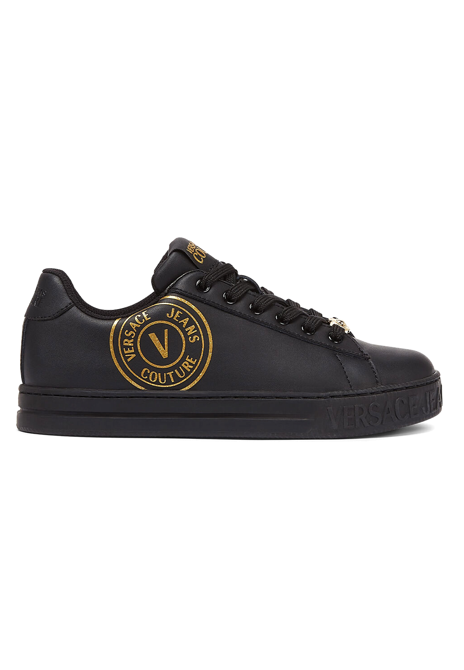 

Кеды женские Versace Jeans Couture 152560 черные 37 EU, Черный, 152560