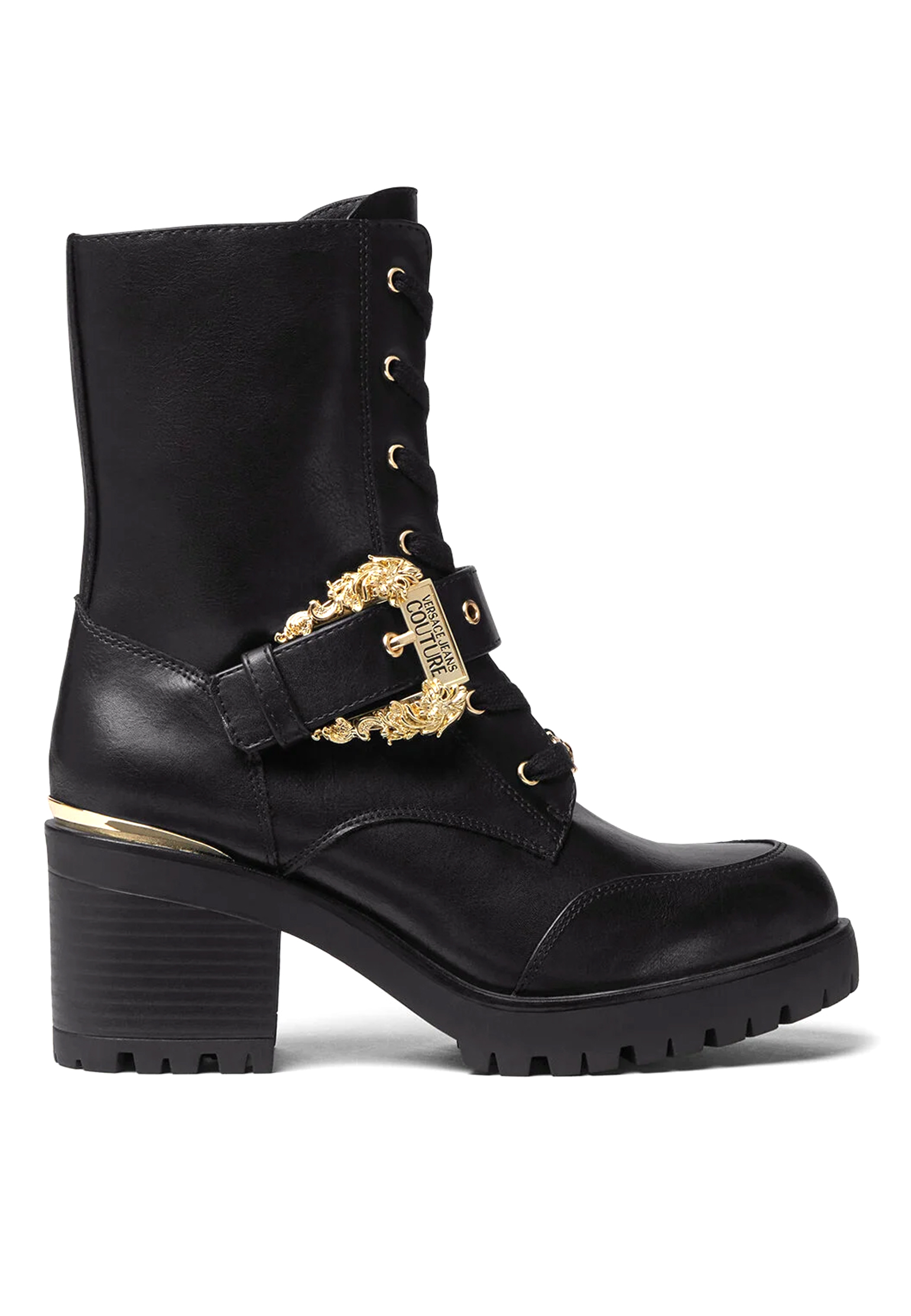 

Полусапоги женские Versace Jeans Couture 152579 черные 38 EU, Черный, 152579