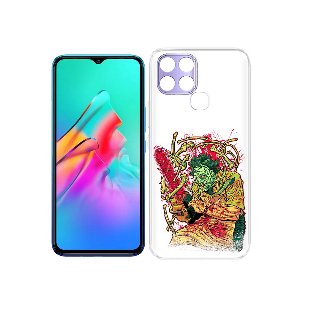 

Чехол MyPads Tocco для Infinix Smart 6 яркий мясник, Прозрачный, Tocco