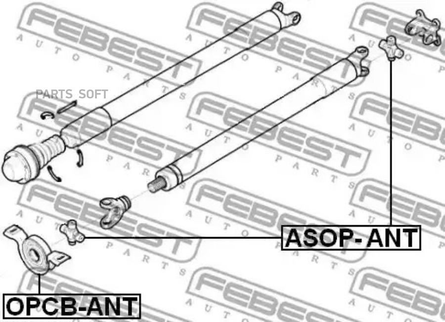 

FEBECT ASOP-ANT Крестовина карданного вала 24X74.50 ASOP-ANT