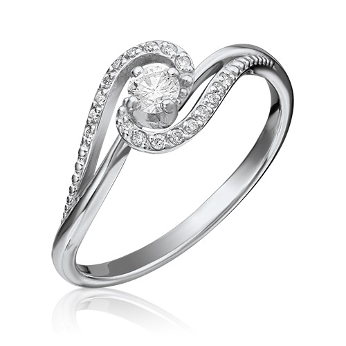 

Кольцо из золота р. 16,5 PLATINA jewelry 01-1500-00-101-1120-30, бриллиант, 01-1500-00-101-1120-30