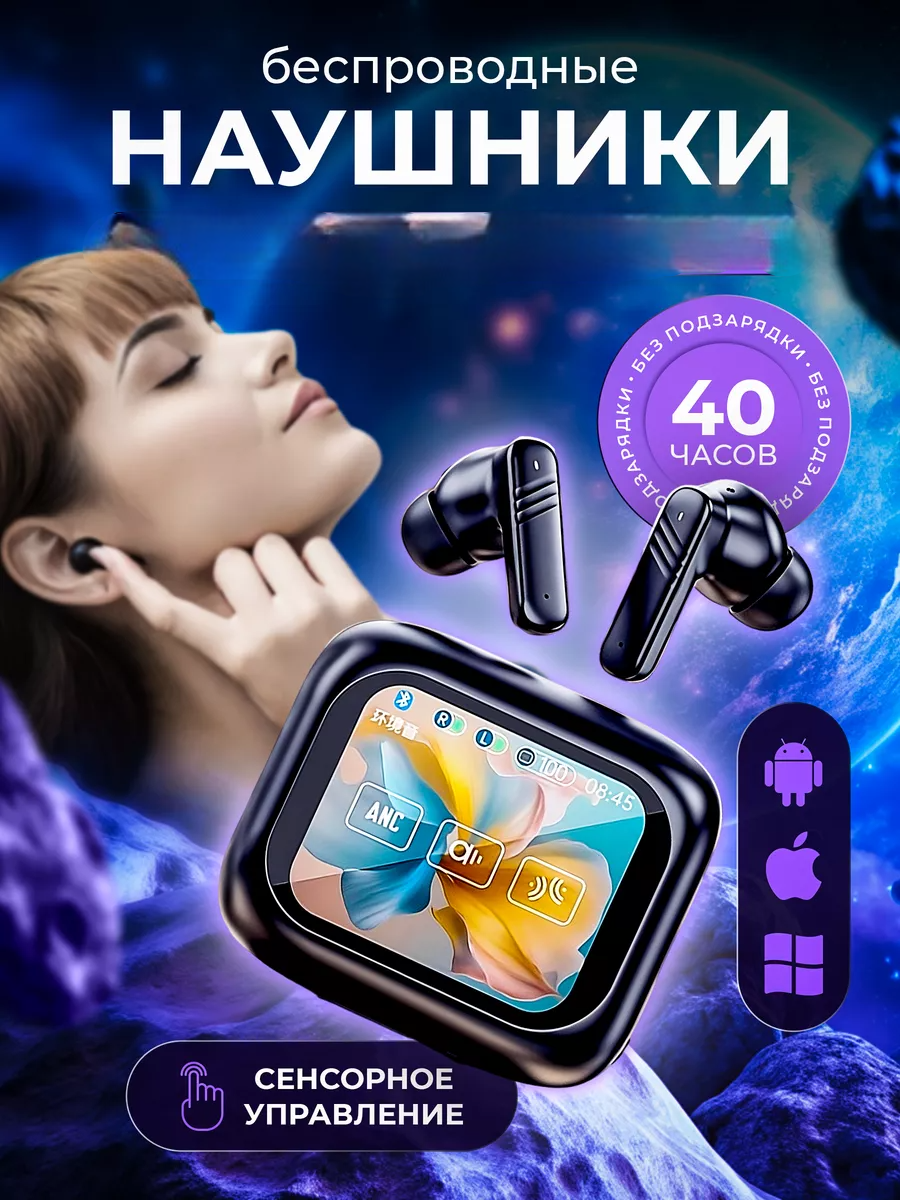 

Беспроводные наушники ANC LX-10 Black (504252), LX-10