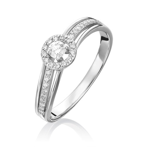 

Кольцо из золота р.  PLATINA jewelry 01-1518-00-101-1120-30, бриллиант, 01-1518-00-101-1120-30