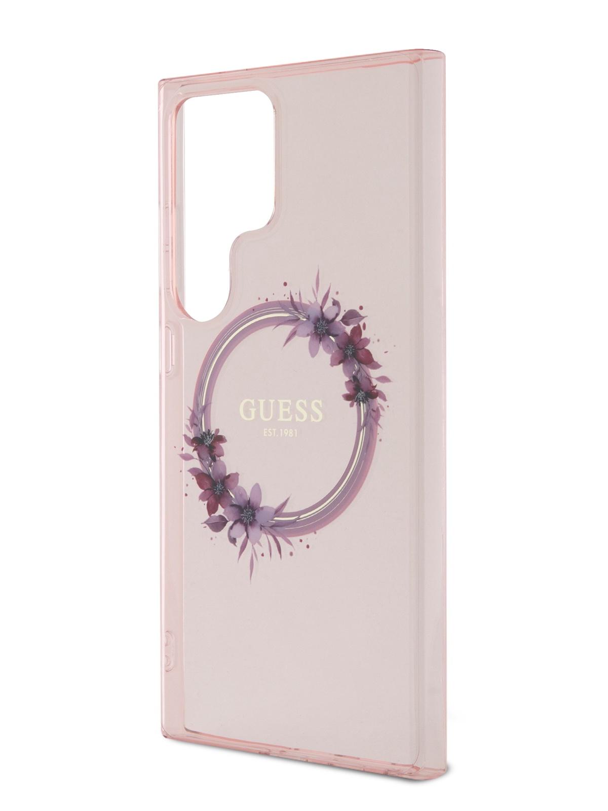 Чехол Guess для Samsung Galaxy S24 Ultra с MagSafe Hard Pink