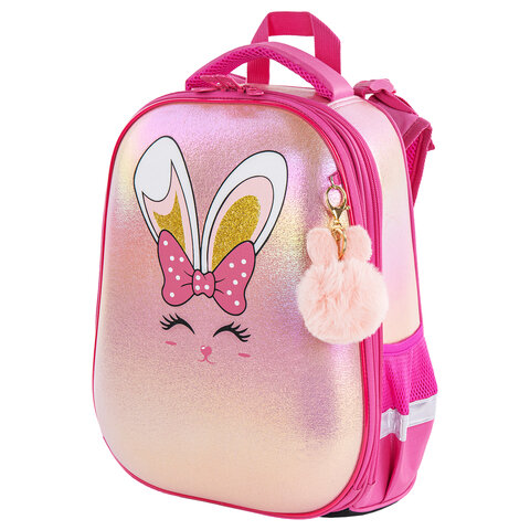 

Ранец Brauberg SHINY Honey bunny 36х28х14 см, 270695 розовый