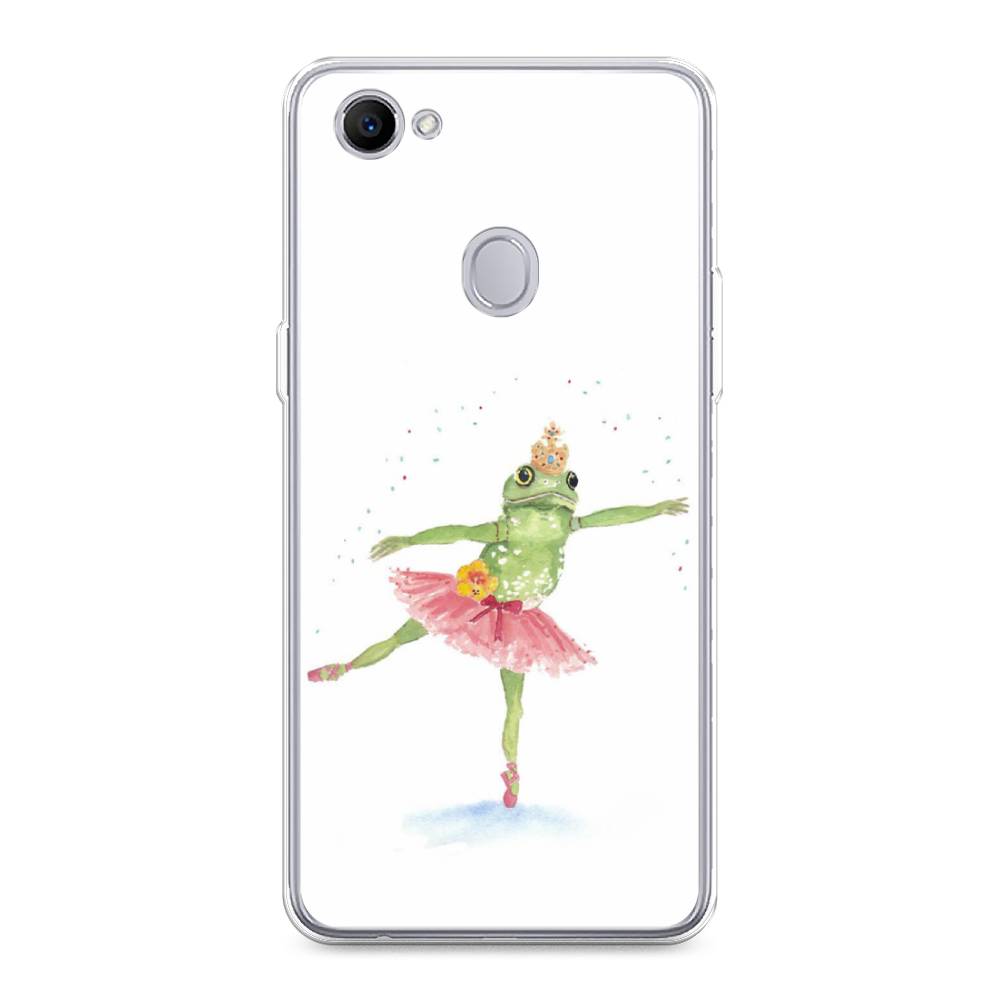 

Чехол для Oppo F7 "Лягушка-балерина", Зеленый, 250350-4