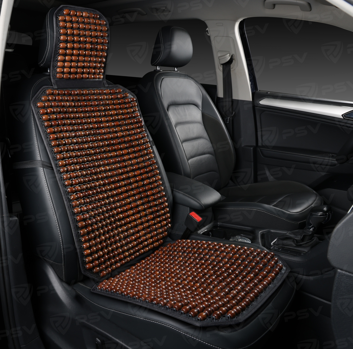 Накидка на сиденья PSV P2010 BIG (большая) массаж- деревянные косточки (Коричневый) 1 шт