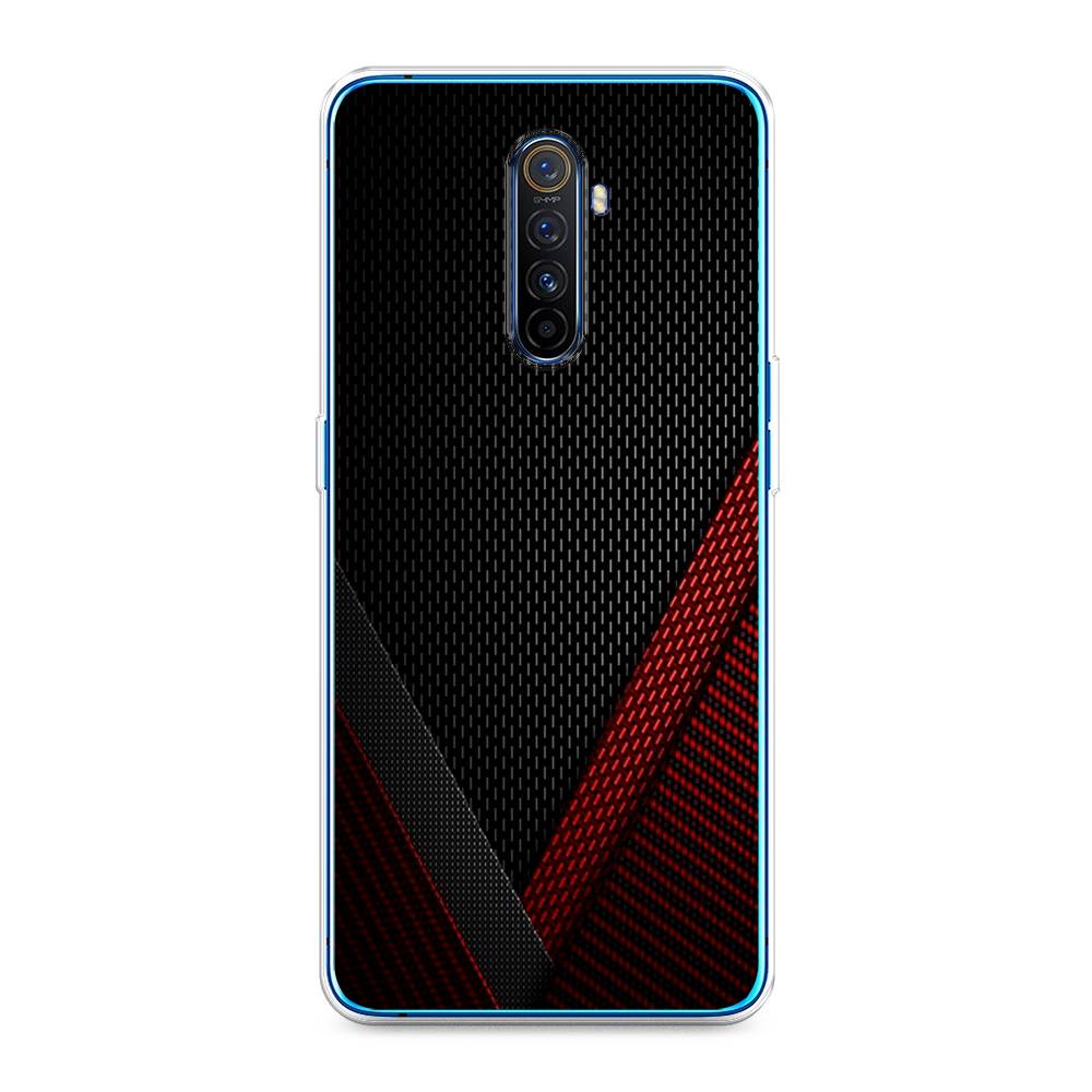 фото Силиконовый чехол "красный карбон" на realme x2 pro awog