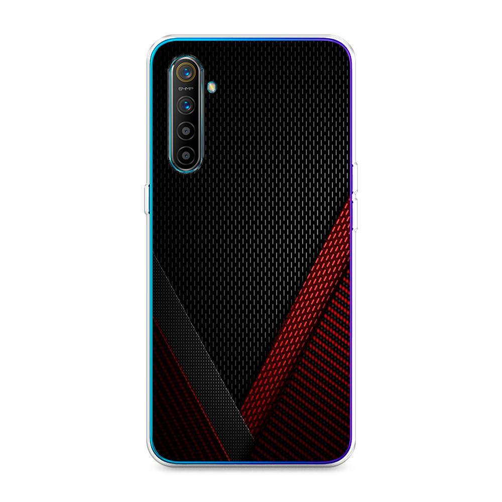 фото Силиконовый чехол "красный карбон" на realme xt awog