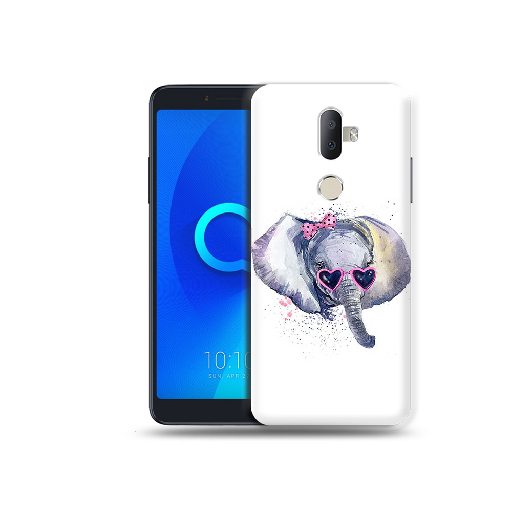 

Чехол MyPads Tocco для Alcatel 3V слоник в очках, Прозрачный, Tocco