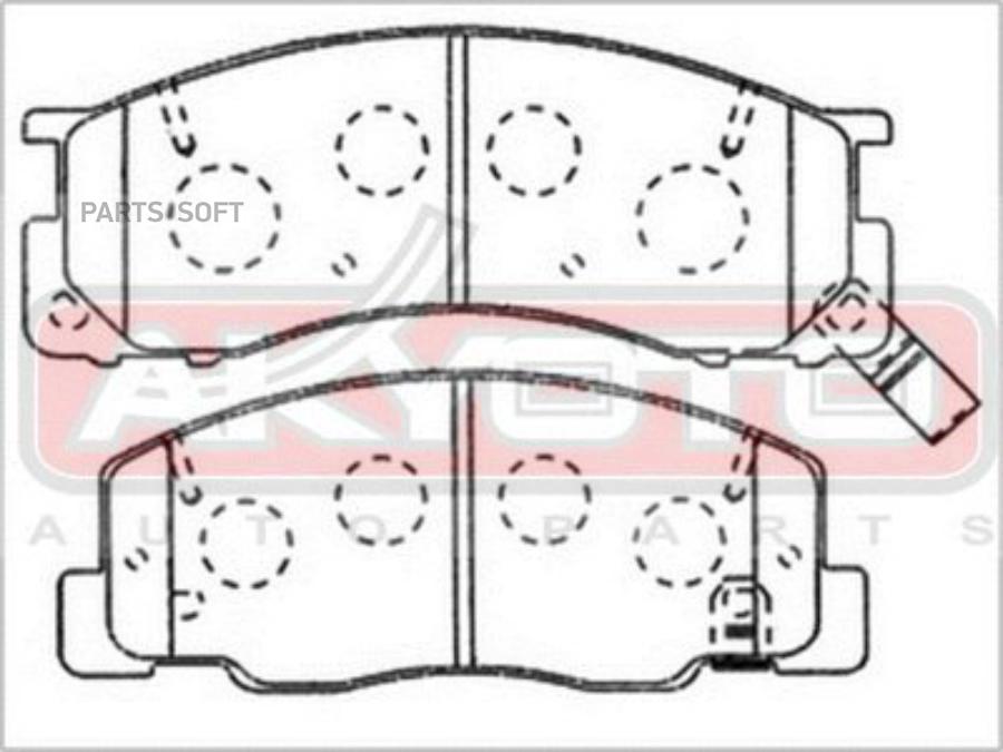 

Тормозные колодки Akyoto передние дисковые AKD1199