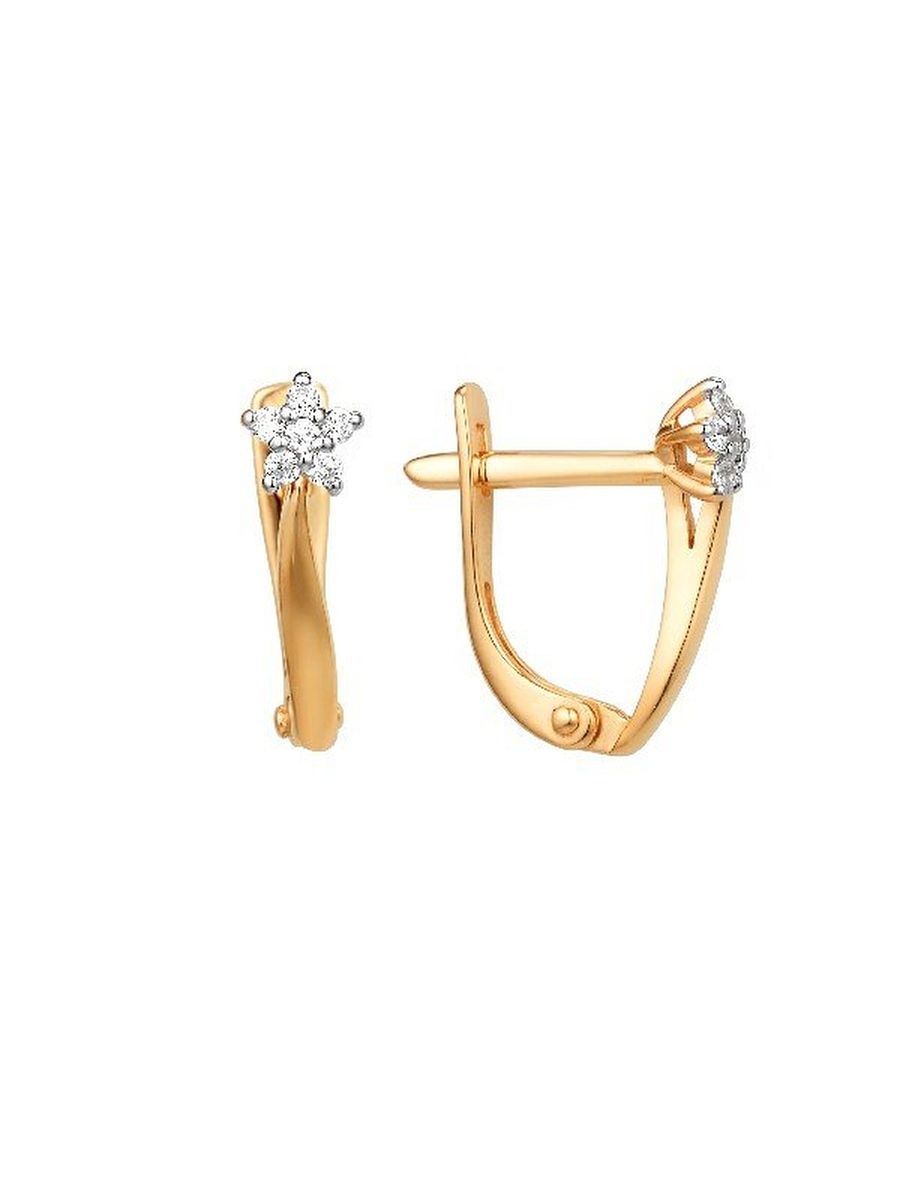 

Серьги из золота TEO MAORI 8000602-1102, фианит, 8000602-1102