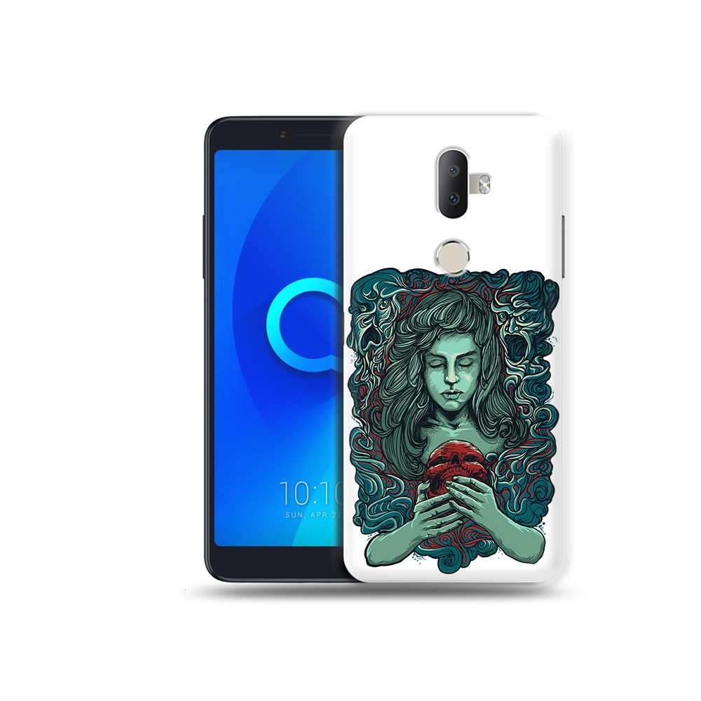 

Чехол MyPads Tocco для Alcatel 3V спящая девушка, Прозрачный, Tocco