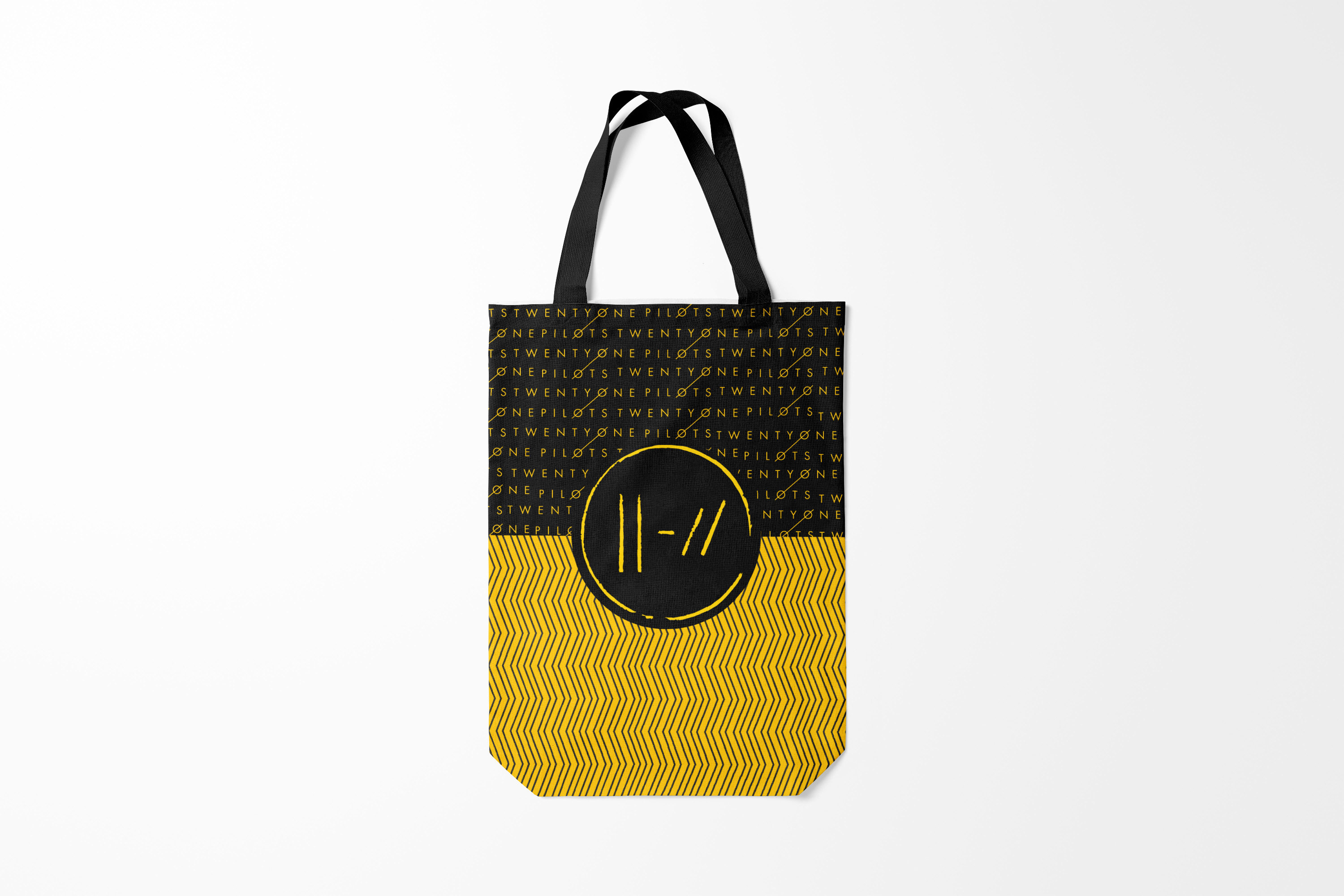 

Сумка шoппер унисекс Burnettie Twenty one pilots TOP, черный, Twenty one pilots TOP
