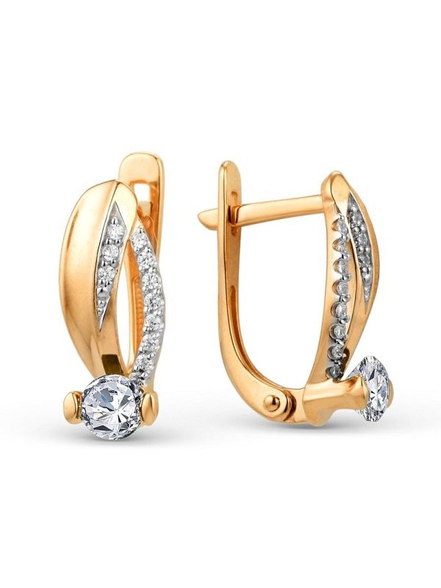 

Серьги из золота TEO MAORI 8002092-1102, фианит, 8002092-1102