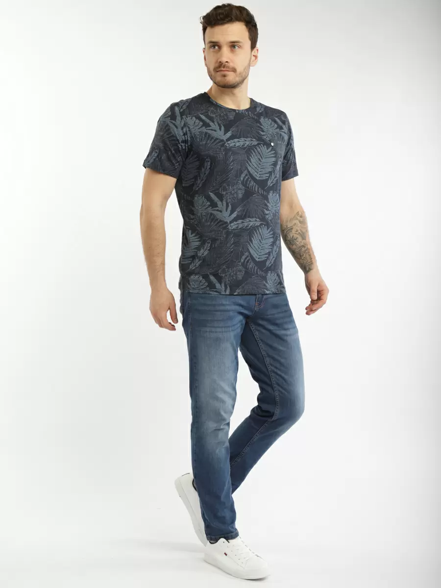 

Футболка мужская A passion play SQ74357 синяя L, Синий, SQ74357