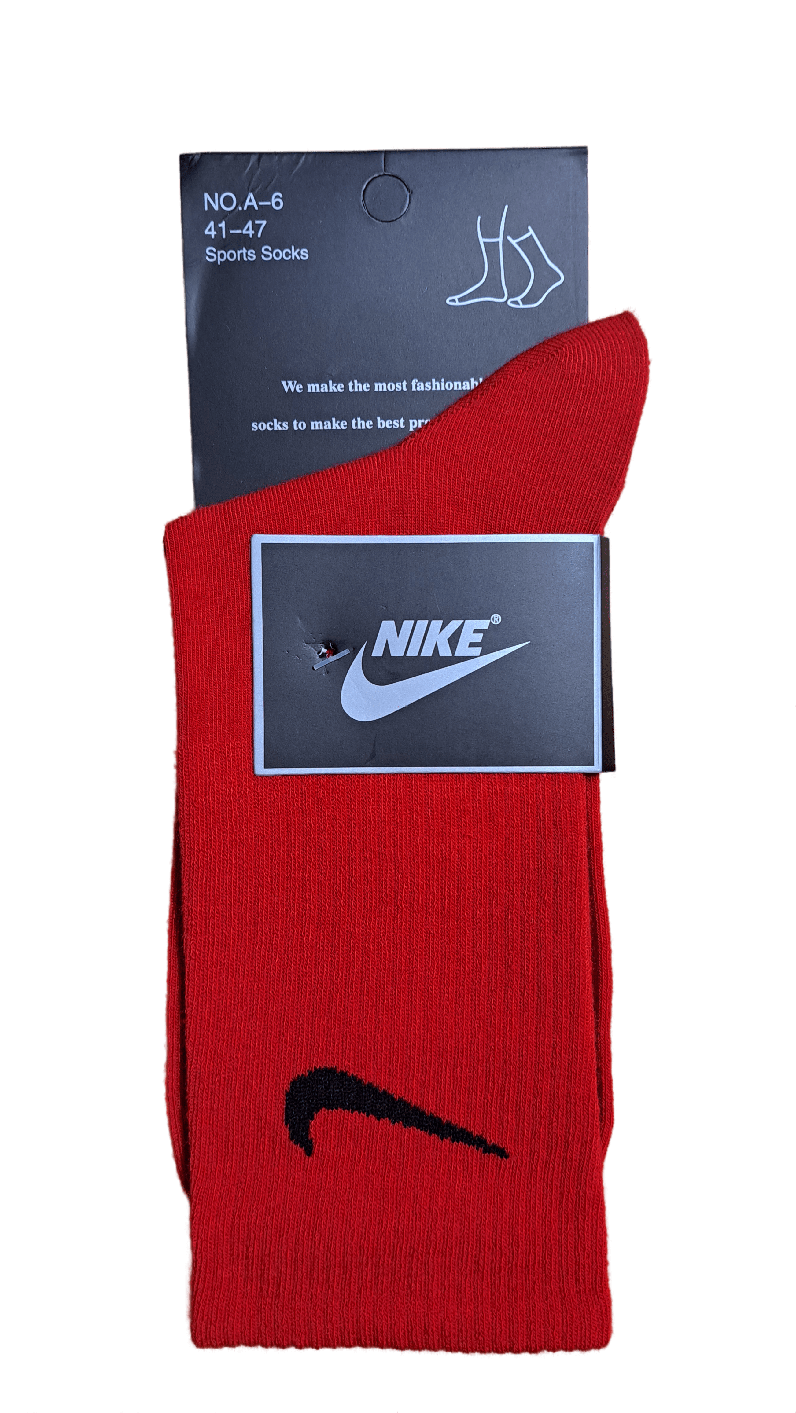 Носки женские Nike NIKE-A-6_1-(Red) красные one size