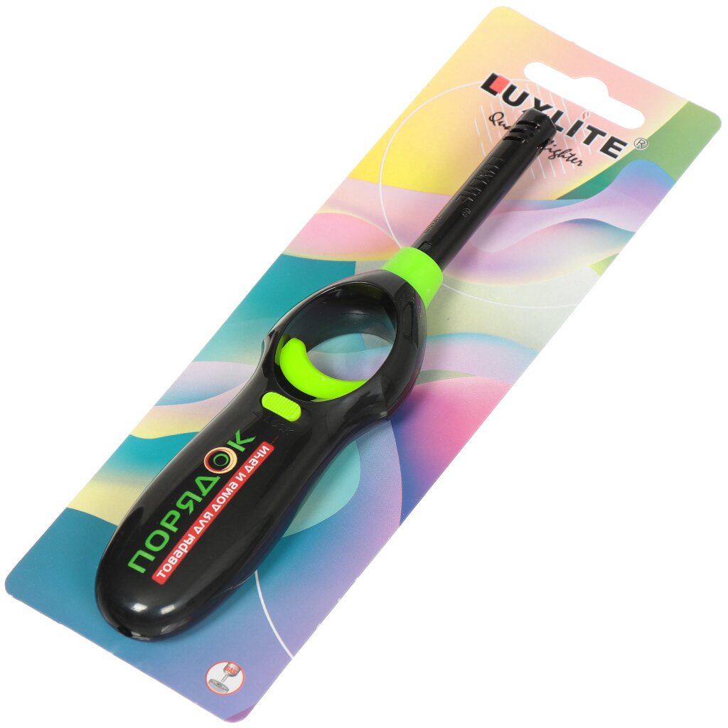 

Зажигалка бытовая пьезо Luxlite Порядок 8520 Black в ассортименте 4315
