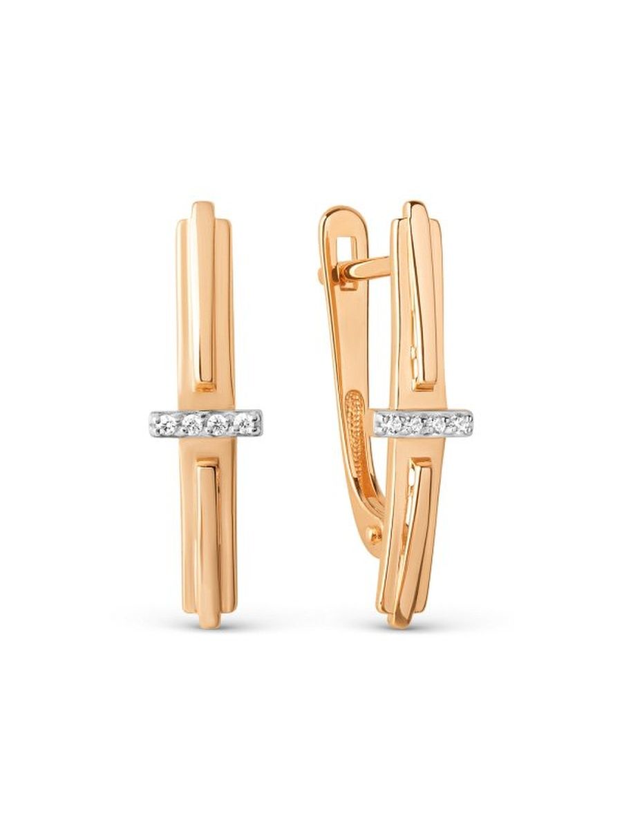 

Серьги из золота TEO MAORI 8019252-1102, фианит, 8019252-1102