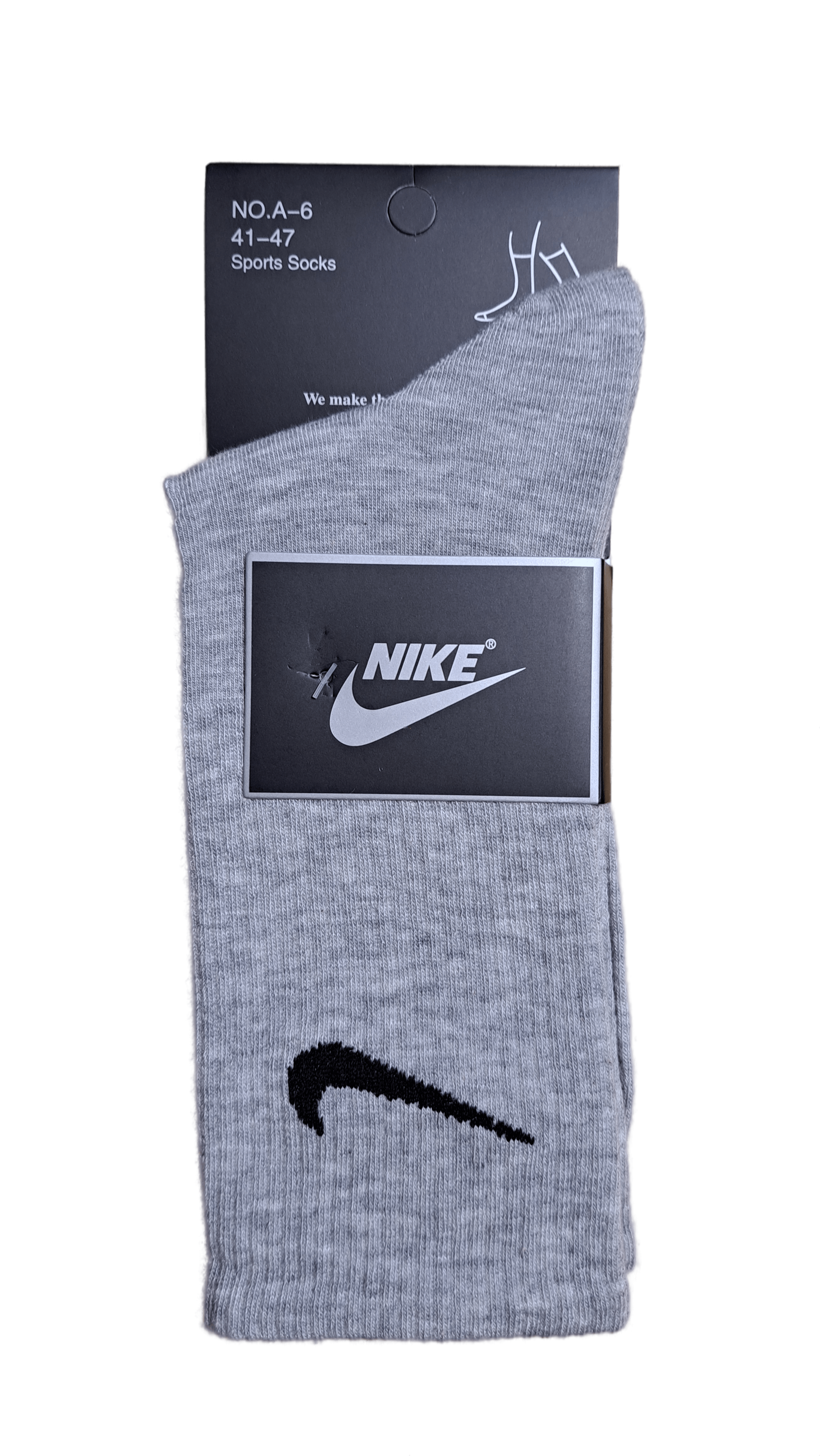Носки женские Nike NIKE-A-6__1-(Light Grey) серые one size