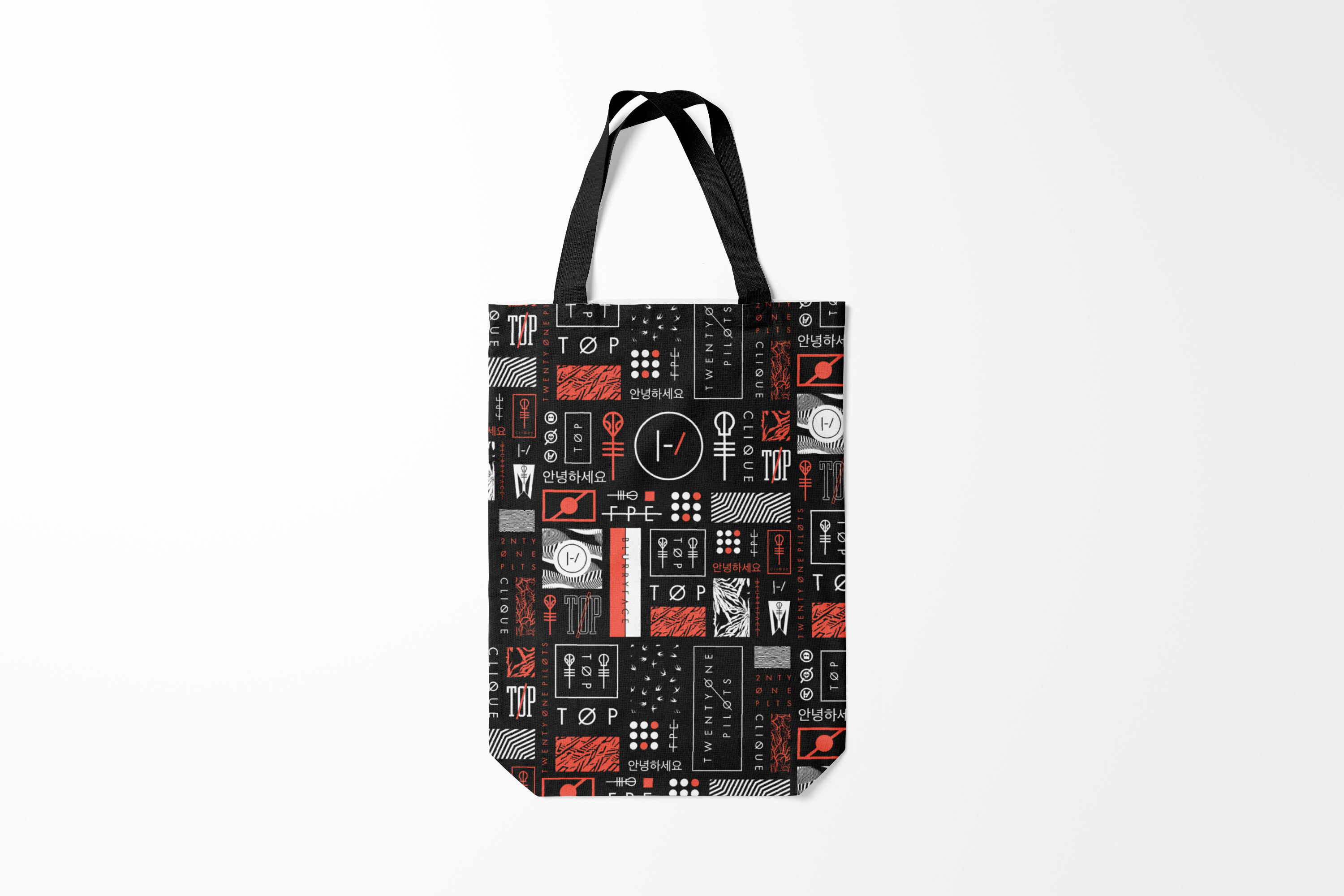 

Сумка шoппер унисекс Burnettie Twenty one pilots, черный, Twenty one pilots