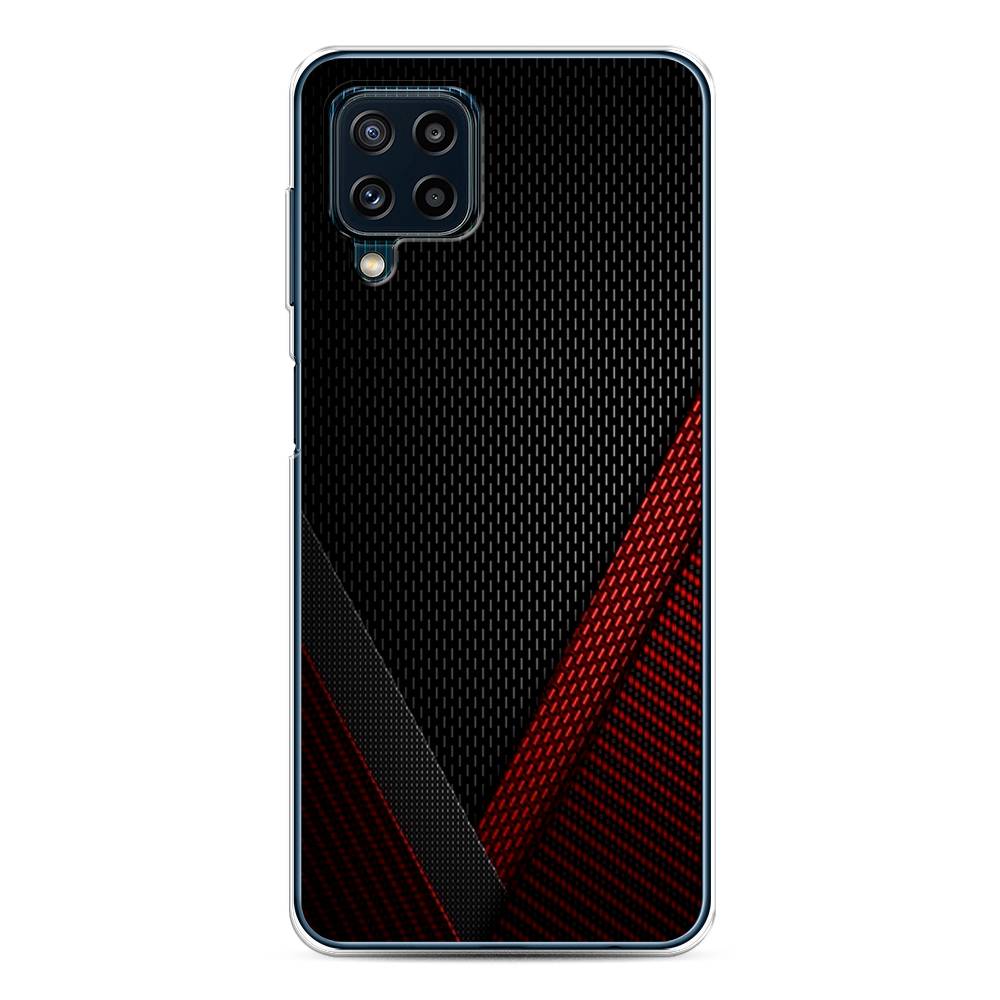 фото Силиконовый чехол "красный карбон" на samsung galaxy m32 awog