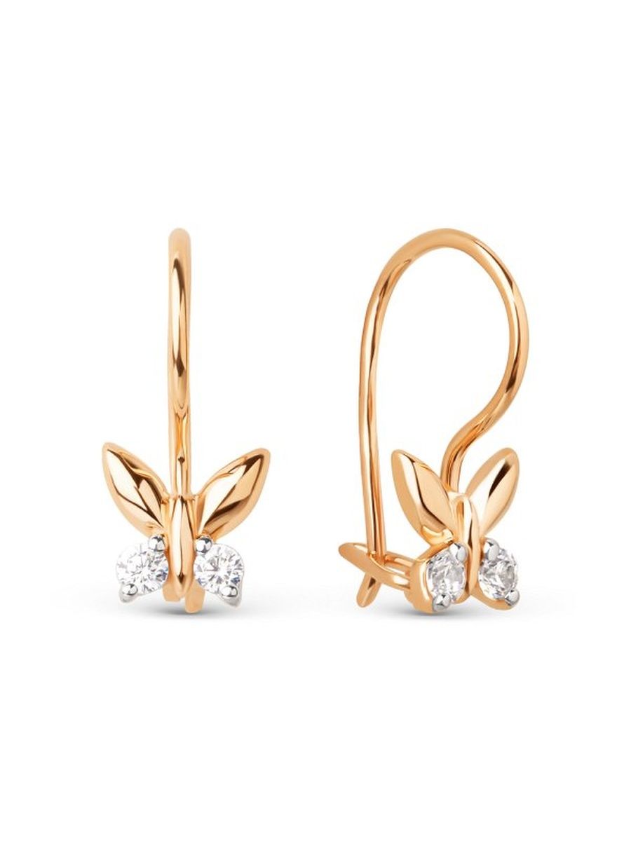 

Серьги из золота TEO MAORI 8022772-1102, фианит, 8022772-1102