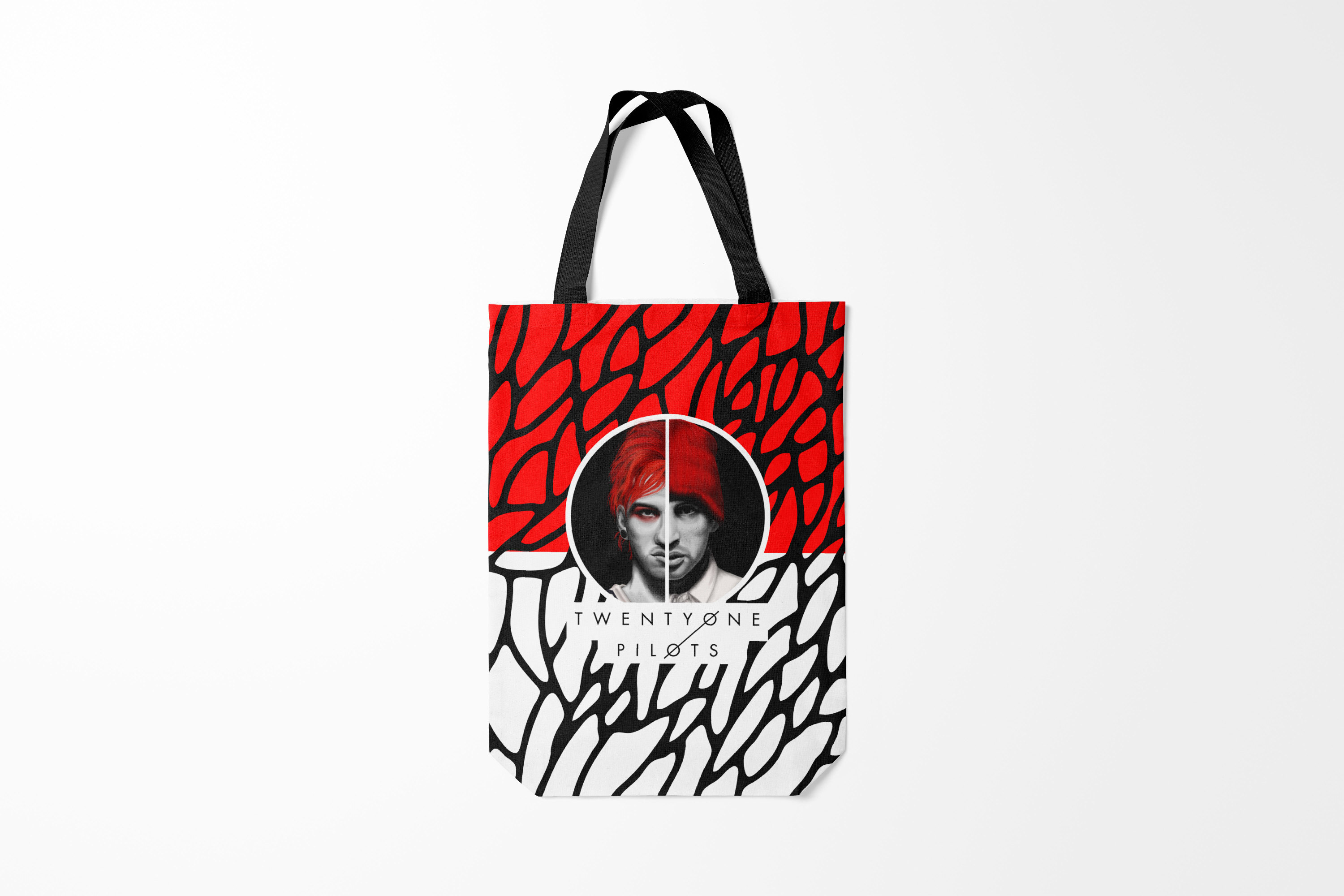 

Сумка шoппер унисекс Burnettie Twenty one pilots, черный, Twenty one pilots