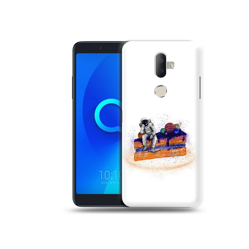 

Чехол MyPads Tocco для Alcatel 3V торт с планетами, Прозрачный, Tocco
