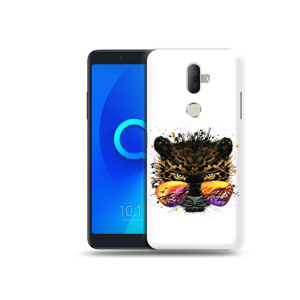 

Чехол MyPads Tocco для Alcatel 3V тропический леопард, Прозрачный, Tocco