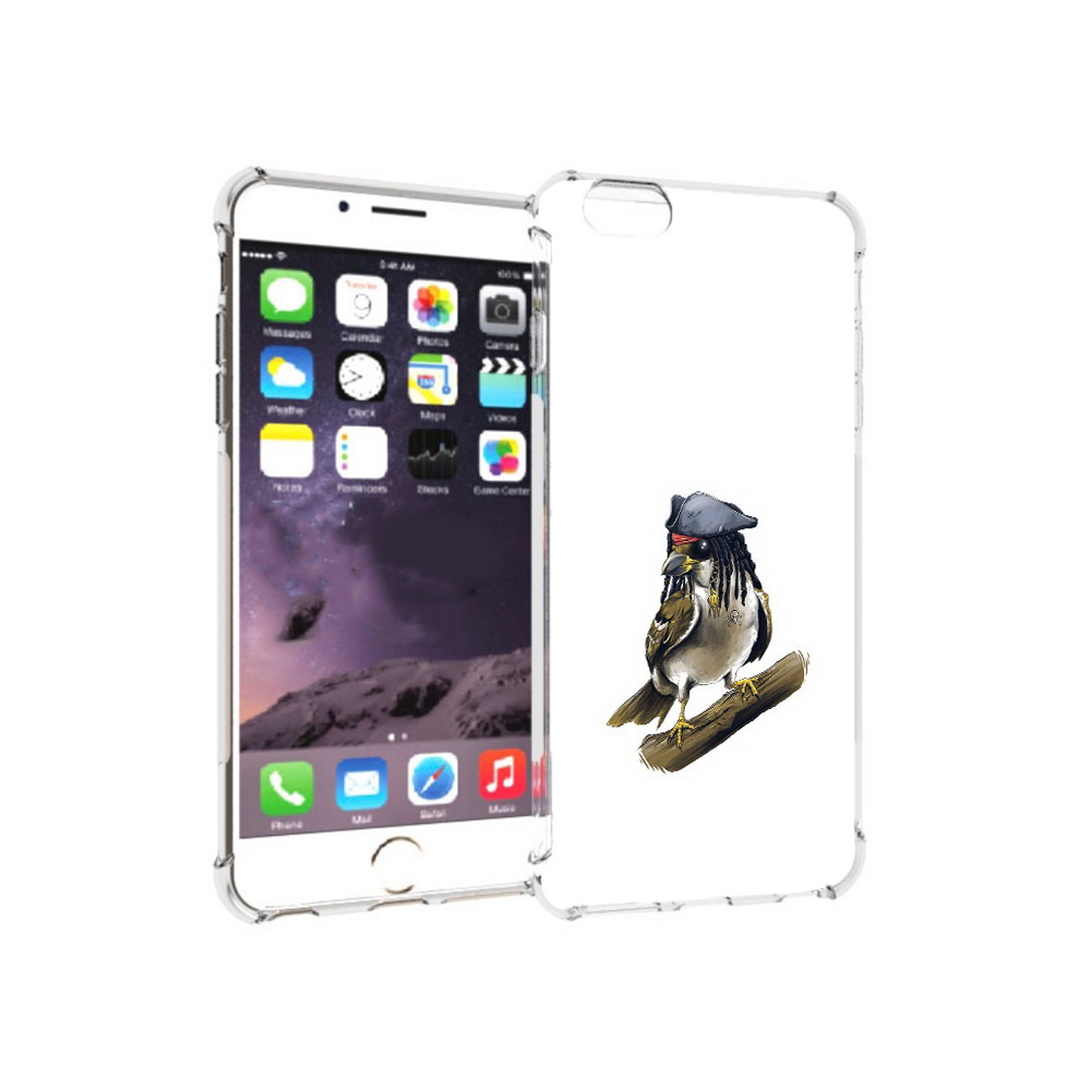 

Чехол MyPads Tocco для Apple iPhone 6 Plus Джек воробей, Прозрачный, Tocco