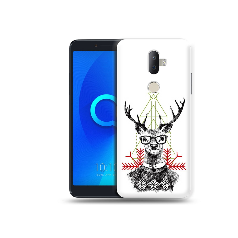 

Чехол MyPads Tocco для Alcatel 3V умный олень, Прозрачный, Tocco