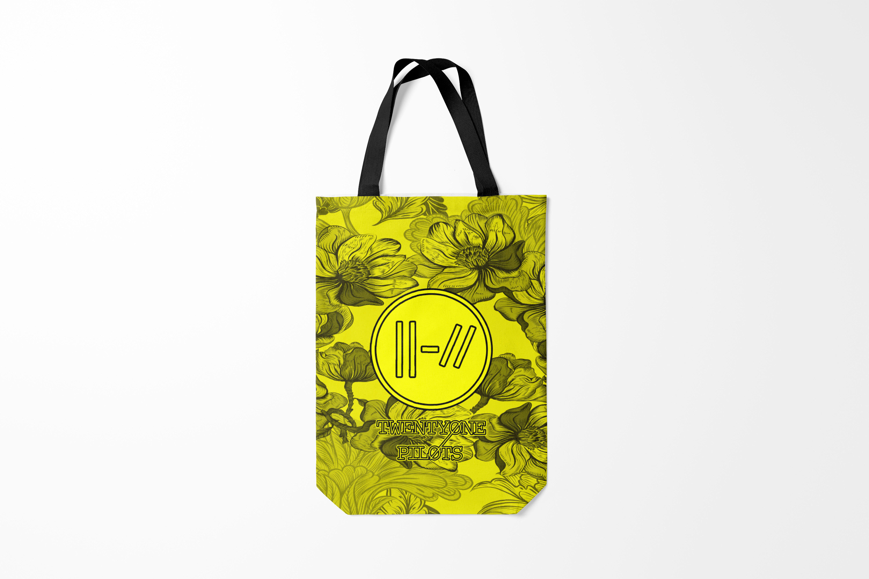 

Сумка шoппер унисекс Burnettie Twenty one pilots, желтый, Twenty one pilots