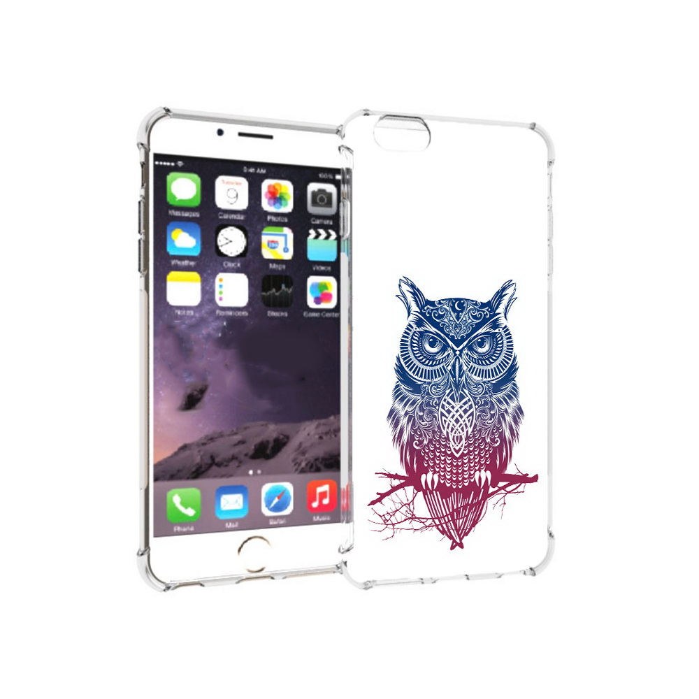

Чехол MyPads Tocco для Apple iPhone 6 Plus хиппи сова, Прозрачный, Tocco