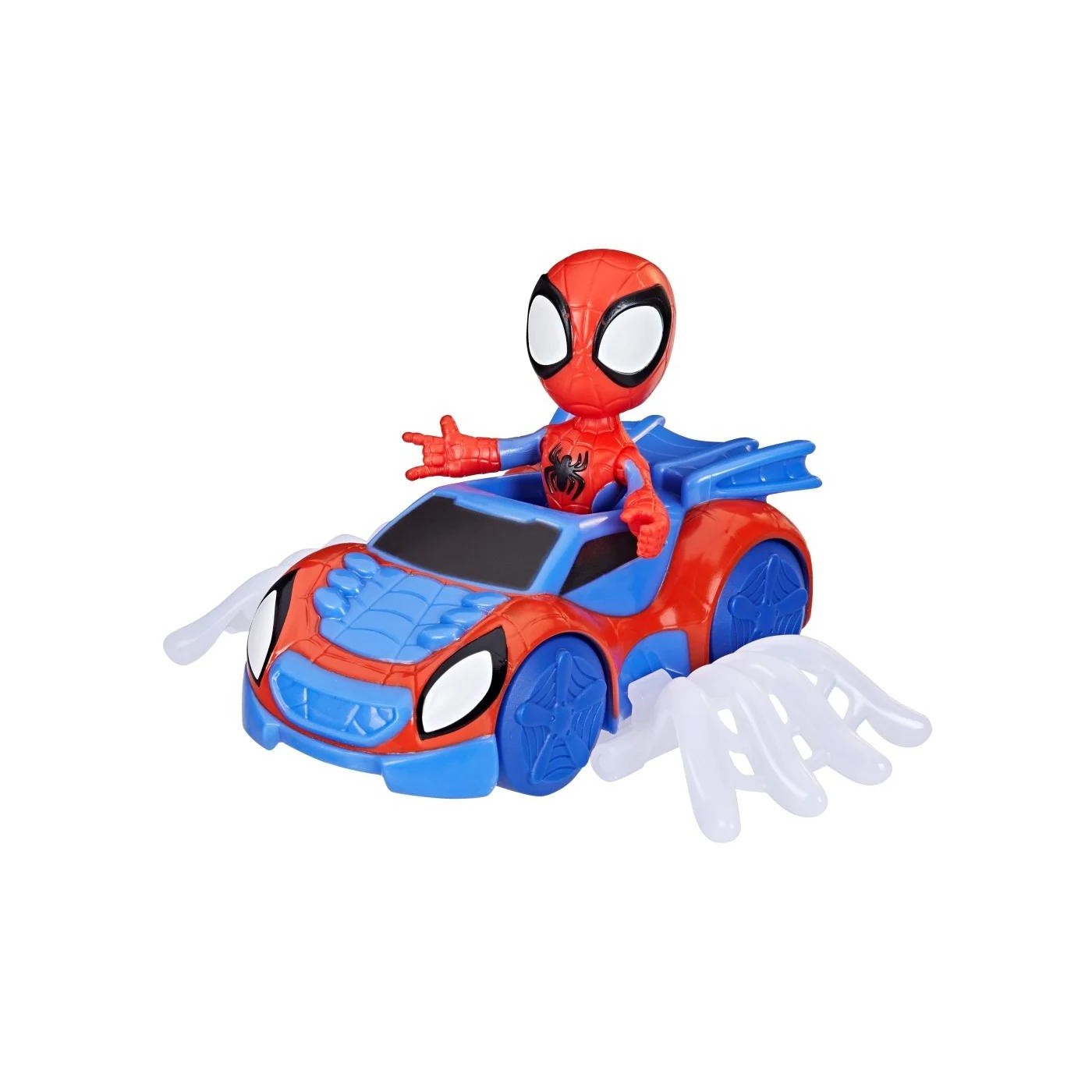 Набор игровой Hasbro Spidey and his amazing friends Человек-паук с фигуркой, F67765L0 транспортное средство fortnite fnt0421 внедорожный карт с фигуркой