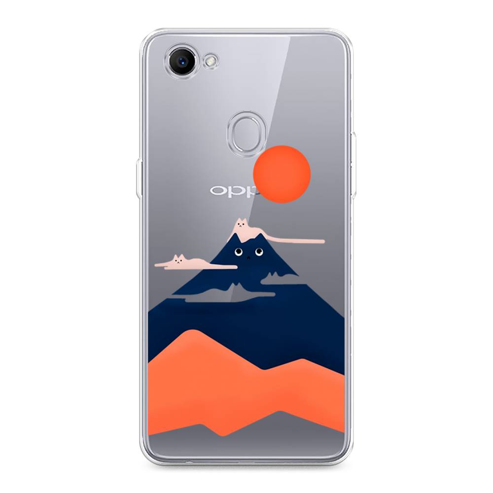 

Чехол для Oppo F7 "Кот-гора", Черный;оранжевый, 250350-4