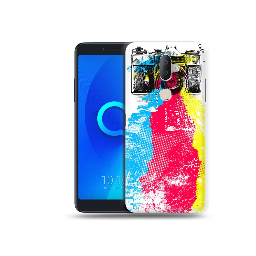 

Чехол MyPads Tocco для Alcatel 3V цветной фотоаппарат, Прозрачный, Tocco