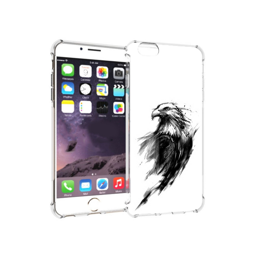 

Чехол MyPads Tocco для Apple iPhone 6 Plus чб птица, Прозрачный, Tocco