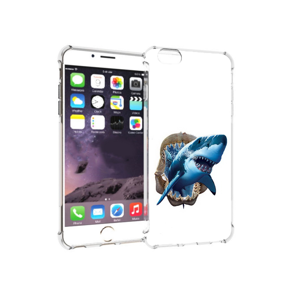 

Чехол MyPads Tocco для Apple iPhone 6 Plus челюсти, Прозрачный, Tocco