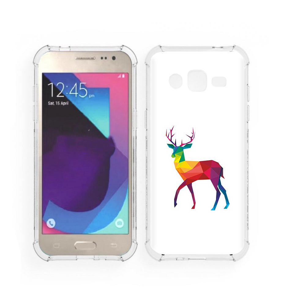 

Чехол MyPads Tocco для Samsung Galaxy J2 геометрический олень (PT226924.572.286), Прозрачный, Tocco