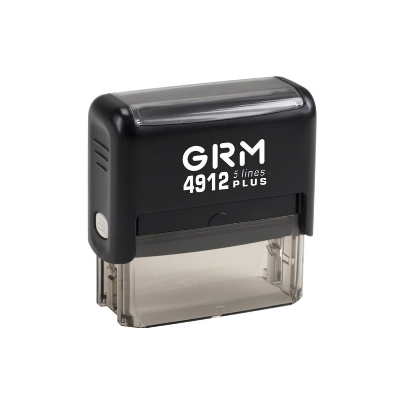 

GRM 4912 Plus. Оснастка для штампа 47х18мм чёрный корпус, Черный