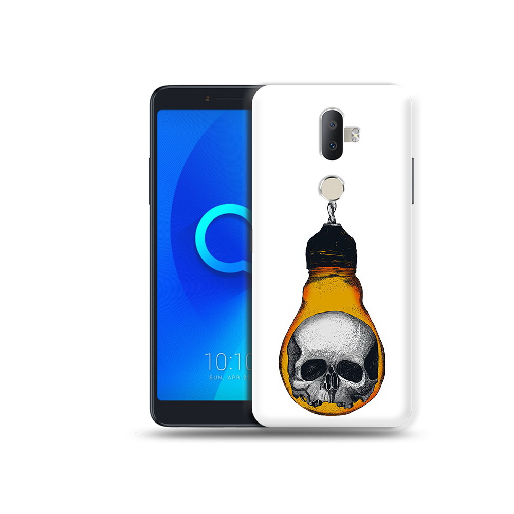 

Чехол MyPads Tocco для Alcatel 3V череп в лампочке, Прозрачный, Tocco