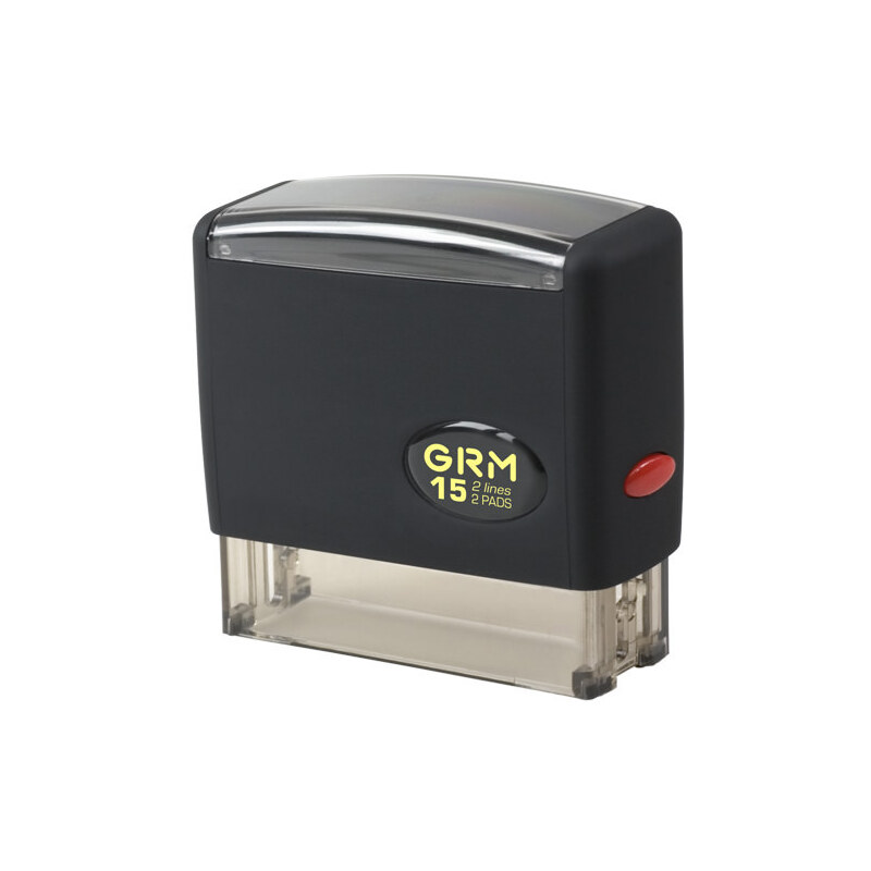 

GRM 15 2Pads. Оснастка для штампа 70x12 мм, Черный
